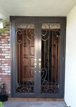 Wrought iron security door in Mission Viejo, CA