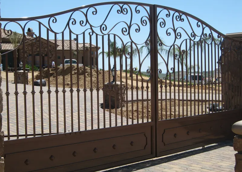 Traditional Style Driveway Gate Irvine