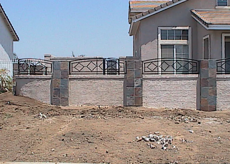 Iron Toppers for Masonry Wall