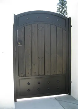 Small Entry Gate With Wood