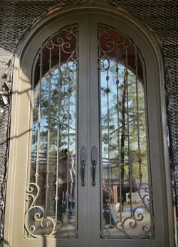 Custom arched double door, Corona