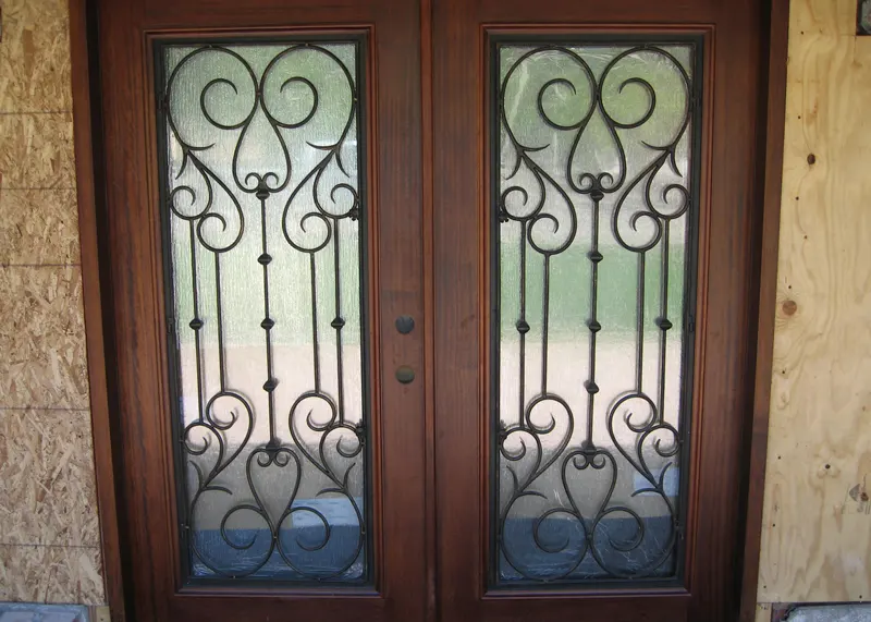 Iron & Glass Door Installation