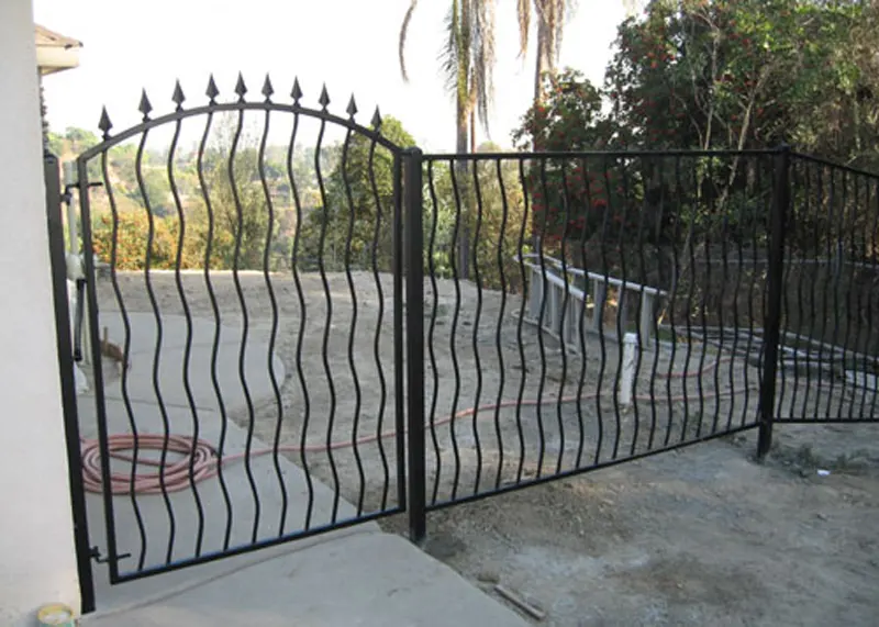 Wrought Iron Fence Gate Installation