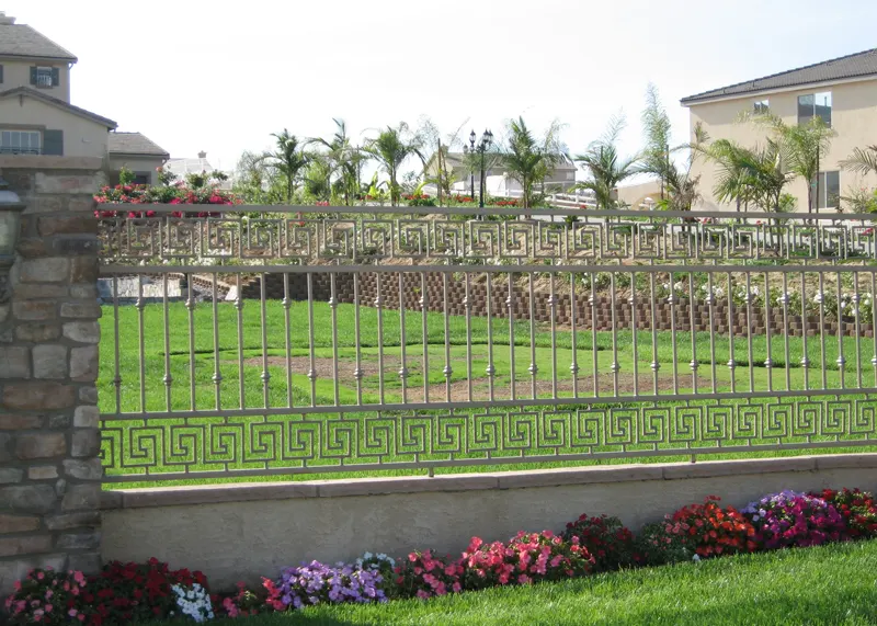 Ornamental Iron Property Fence