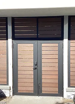 Iron & Wood Main Entry Door Access Claremont CA