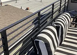 Horizonal Guardrail for Patio Newport BeacH CA