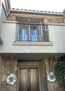 Iron Guardrail for balcony Huntington Beach CA