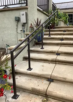 Iron Railing for Outside Steps Rancho Cucamonga CA
