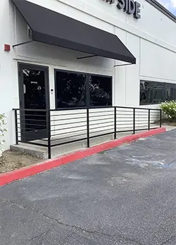Wrought Iron Guardrail for Ramp in Rancho Cucamonga CA