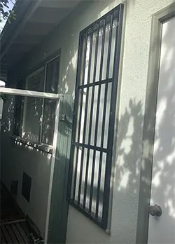 Simple Black Vertical Window Guard Newport Beach CA