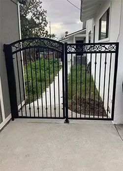 Black Iron Gate with Side Panel Claremont CA
