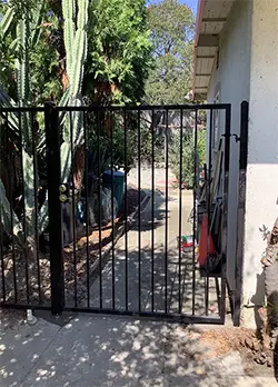 Black Iron Gate with Side Panel Claremont CA