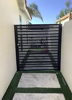 Black Modern Gate Diamond Bar CA