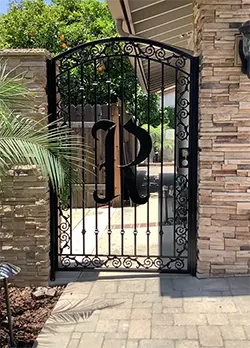 Custom Iron Gate for Side of Home Upland CA