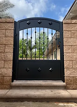Iron Gate with Kickplate and Arch Kickplate Riverside CA