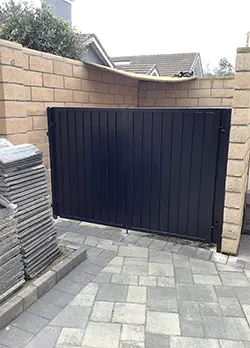 Simple Double Gate with Sheet Metal Costa Mesa CA