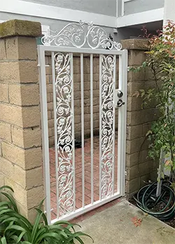 White Iron Pedestrian Gate Huntington Beach CA