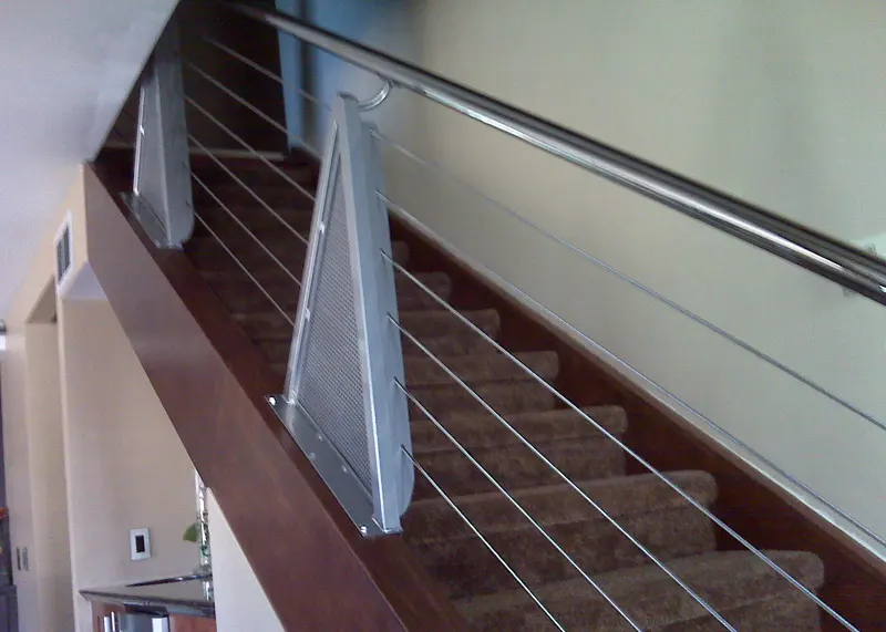 modern residential stair railings