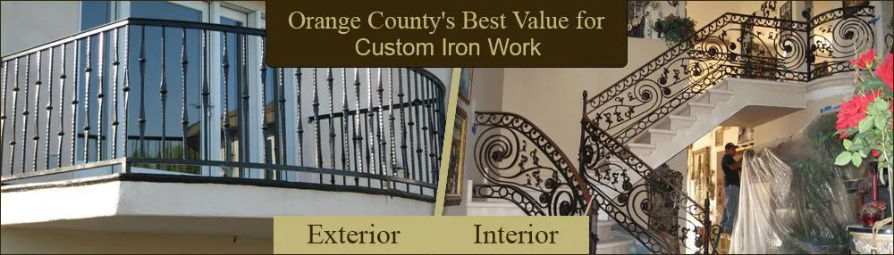 Lake Forest Deck, Stair Iron Railings