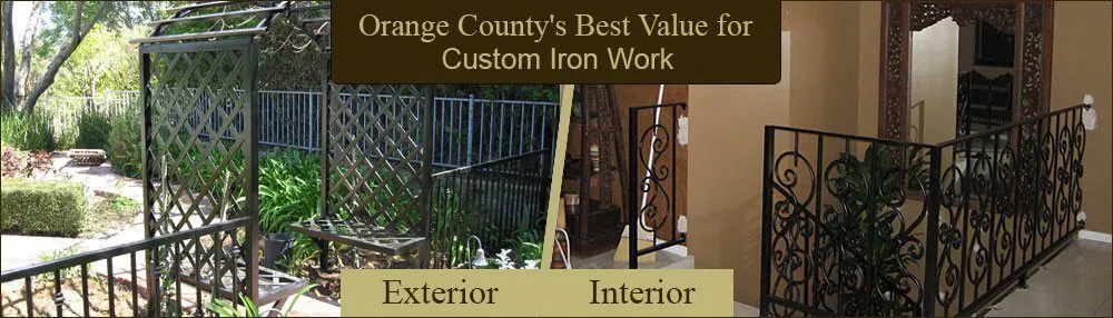 Home Interior Exterior Iron Design Orange County Custom Iron Works