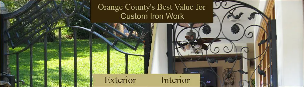Home Interior & Exterior Iron Gate Orange County Ornamental Gate